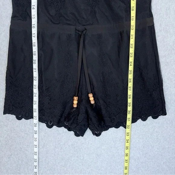 Chaser Romper Black Lace Size Small Spaghetti Straps Adjustable Cinch Waist NWT - Picture 16 of 16